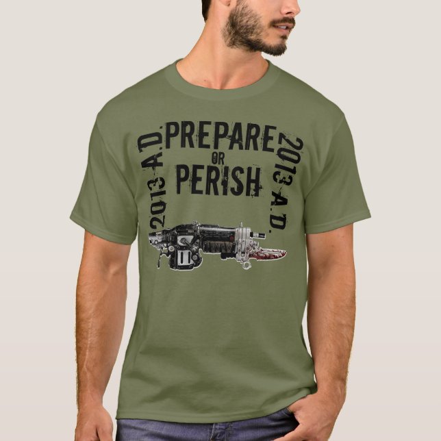 ZombiePrepper T-tröja Tee Shirt (Framsida)