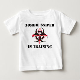 ZOMBIEPRICKSKYTT I UTBILDNINGSSPÄDBARNT-TRÖJA T SHIRT