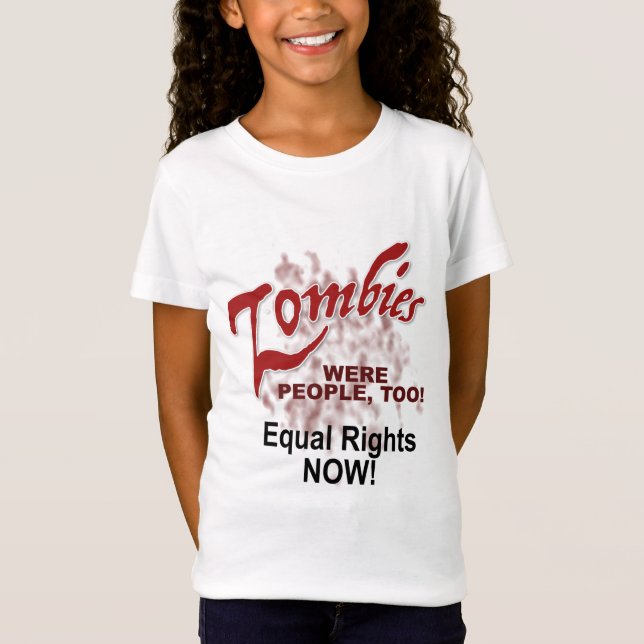 zombier var också människor! t shirt (Framsida)