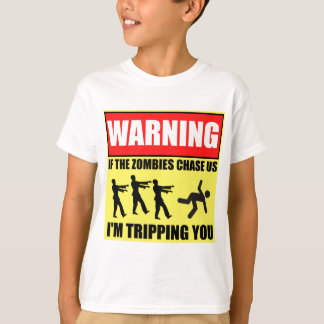 Zombieresavarning undertecknar t shirt