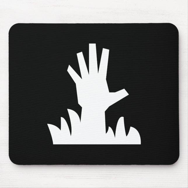 ZombieresningPictogram Mousepad Musmatta (Framsidan)