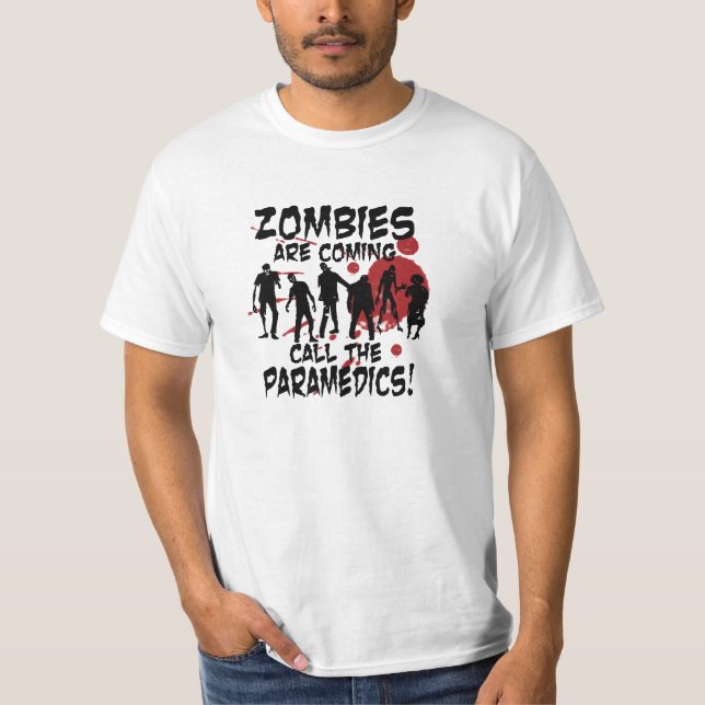 Zombies är den kommande appellen t-shirt (Framsida)
