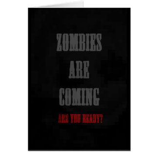 zombies är kommande hälsningskort