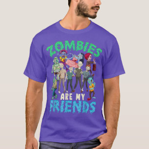 Zombies är min vän Halloween Costume Kids Boys T Shirt