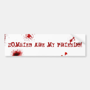 Zombies är min vänner bildekal