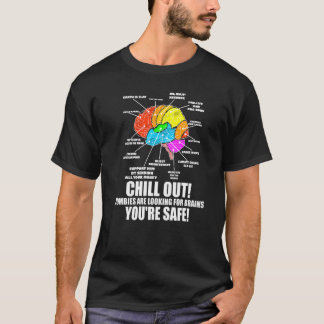 Zombies är Tittar för Brains Youre Säker Hallowee T Shirt