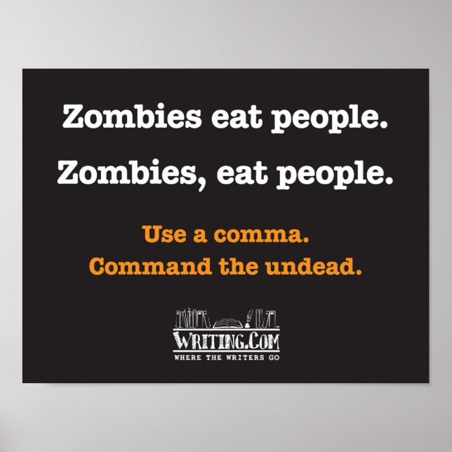 Zombies, ät folk. poster (Framsidan)
