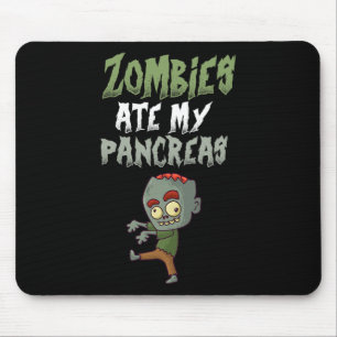 Zombies åt min bukspottkörtel T1d Typ 1 Diabetes T Musmatta