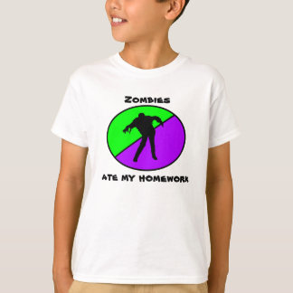 Zombies åt min läxa tee shirt