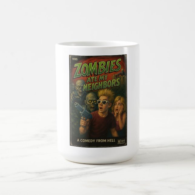 zombies åt mina grannar kaffe mugg (Center)