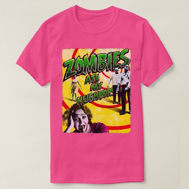 ZOMBIES ATE MIN GRANNAR T SHIRT (Design framsida)