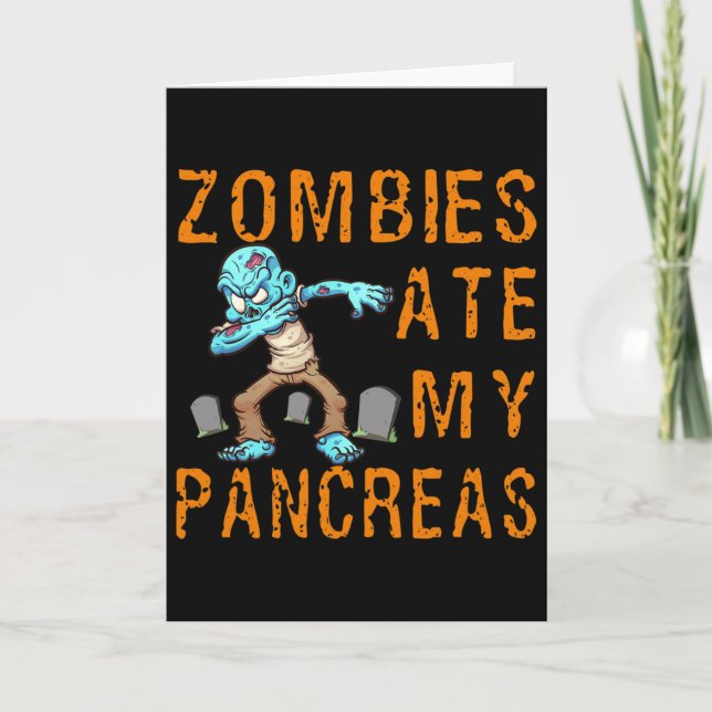 Zombies Ate My Pancreas - Fun Diabetes  Kort (Framsida)