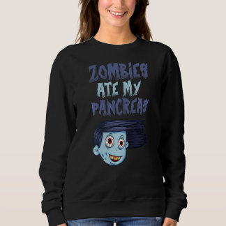 Zombies Ate My Pancreas T1d Typ 1 Diabetesflickor T Shirt