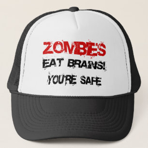 Zombies äter hjärnor! truckerkeps
