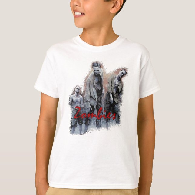 Zombies-barn ringer-shirt tee shirt (Framsida)
