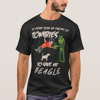 Zombies Beagle Cute Zombie T Shirt