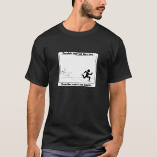 Zombies cant isskridskon t-shirt