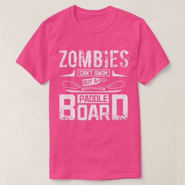 Zombies cant simma köper en padlbräda SUP T Shirt (Design framsida)