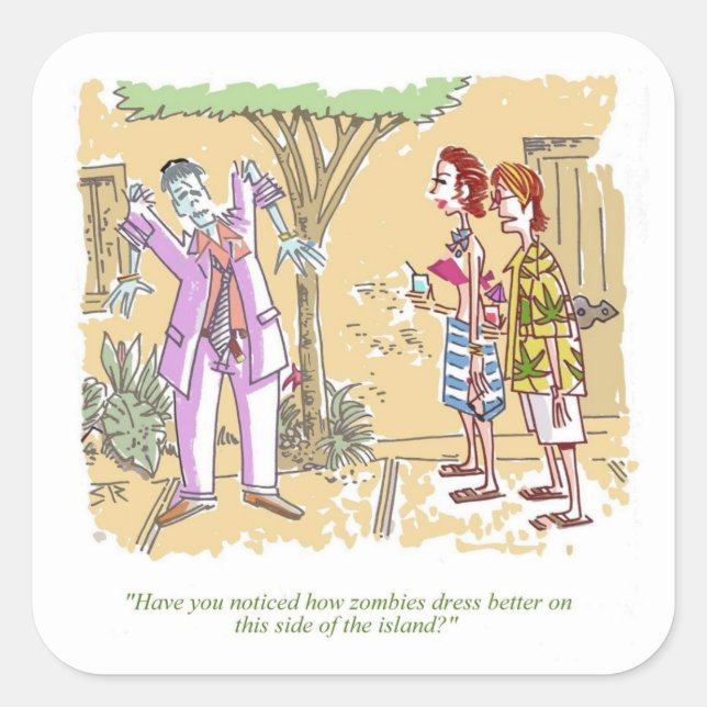 Zombies Dress Bättre klistermärken (Framsida)