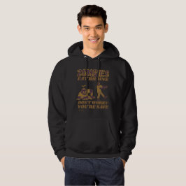 ZOMBIES EAT BRAINS BEKLAGAR INTE ATT DU ÄR SÄKER L HOODIE