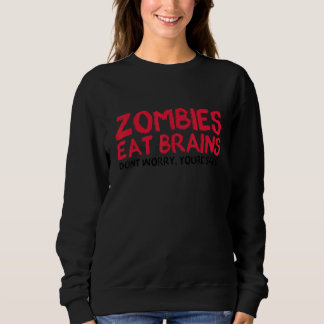 Zombies Eat Brains du Säker Halloween fest Ha T Shirt