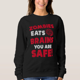 Zombies Eat Brains du Säker Halloween fest Ha T Shirt