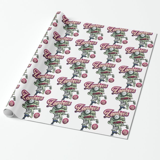 Zombies eat Brains Presentpapper (Utrullad)