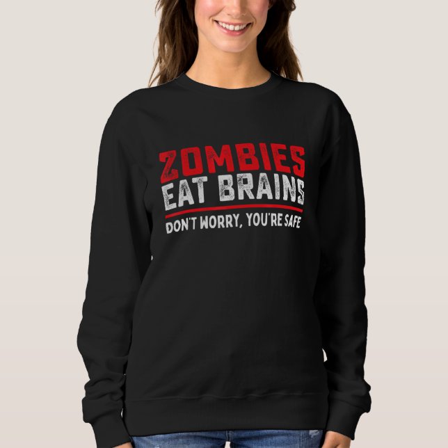Zombies Eat Brains så att du är Säker Costume Hall T Shirt (Framsida)