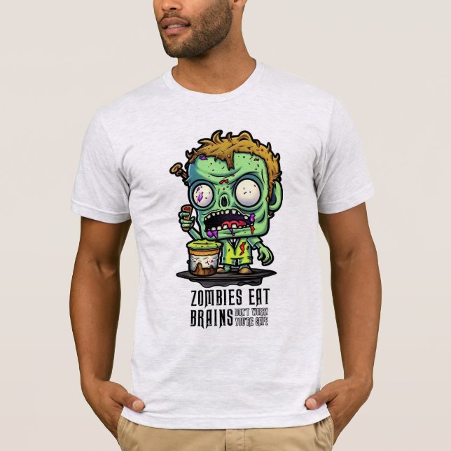 Zombies Eat Brains T-shirt (Framsida)