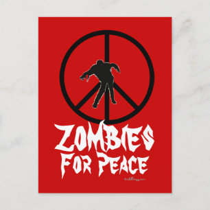 Zombies för fredskort vykort