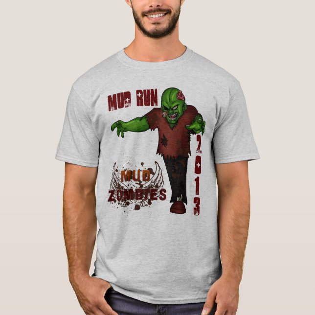 Zombies för lera för lag för leraspringa 2013 tee shirt (Framsida)