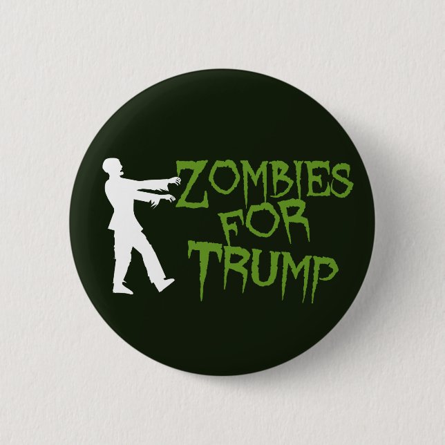Zombies för Trump Humor Knapp (Framsida)