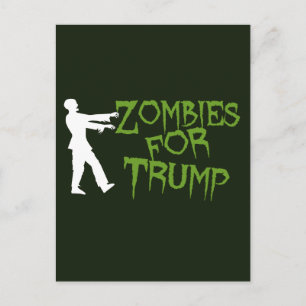 Zombies för Trump Humor Vykort