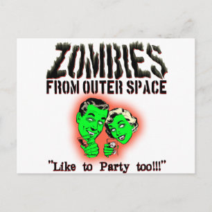 Zombies från Rymden! Vykort