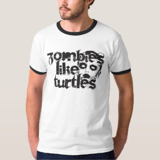 Zombies gillar sköldpaddor tröja