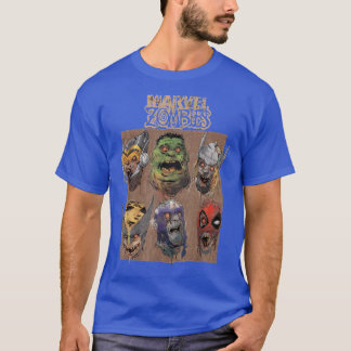 Zombies group shot face bo up retro girl friend fr t shirt