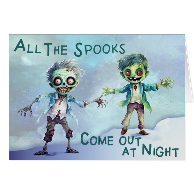 Zombies Hälsningskort (Framsidan Horizontal)