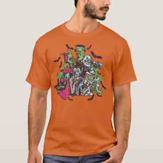 Zombies Happy halloween Spooky Scary Zombie Manar  T Shirt