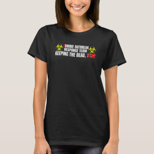 Zombies Hate Fast Food Funny Odöda Apocalypse Mana T Shirt