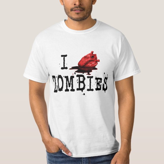 Zombies... i love t-shirt (Framsida)