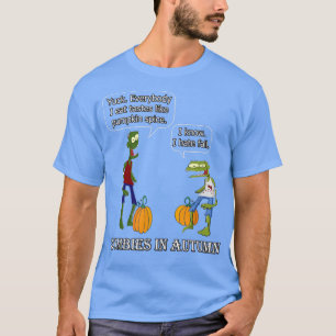 Zombies i nooky Zombie Pumpkin Spice Meme från hös T Shirt
