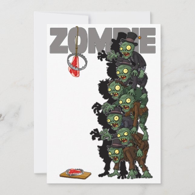 zombies inbjudningar (Framsida)