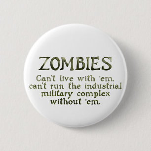 Zombies industriella militära komplex knapp