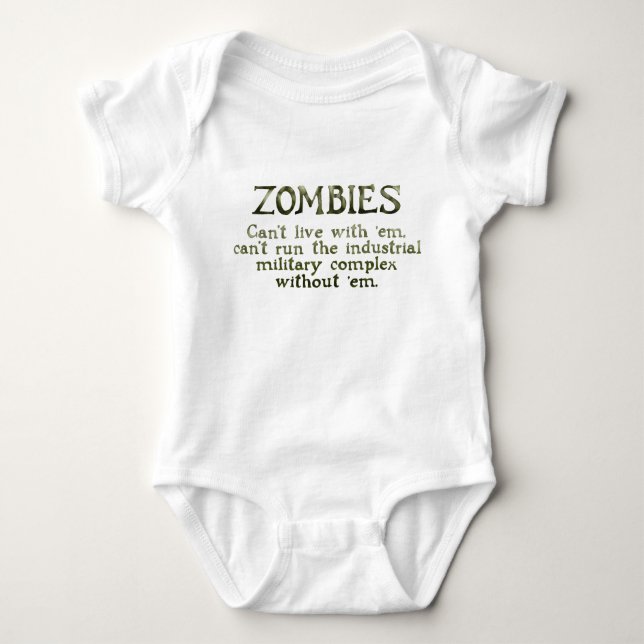 Zombies industriella militära komplex tee (Framsida)
