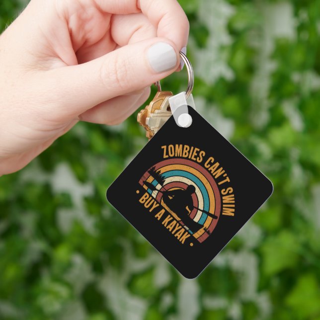 Zombies kan inte Simma köpa en Kayak Nyckelring (Hand)