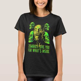 Zombies Kärlek du för Whare Inside Graphic T Shirt