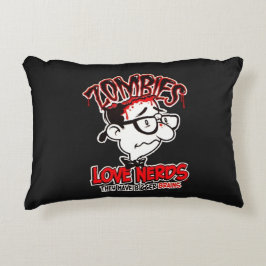 Zombies Kärlek Nerds Prydnadskudde