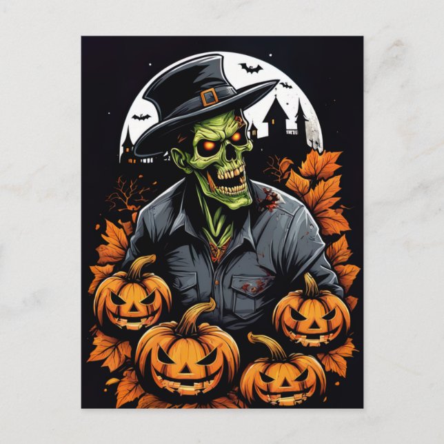 Zombie's Natt Ut Vykort (Framsida)