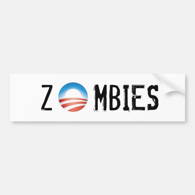 Zombies - Obama Zombies Bildekal (Framsidan)
