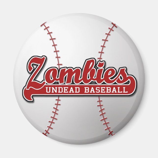 ZOMBIES Odöda Baseball - magnet (Framsidan)